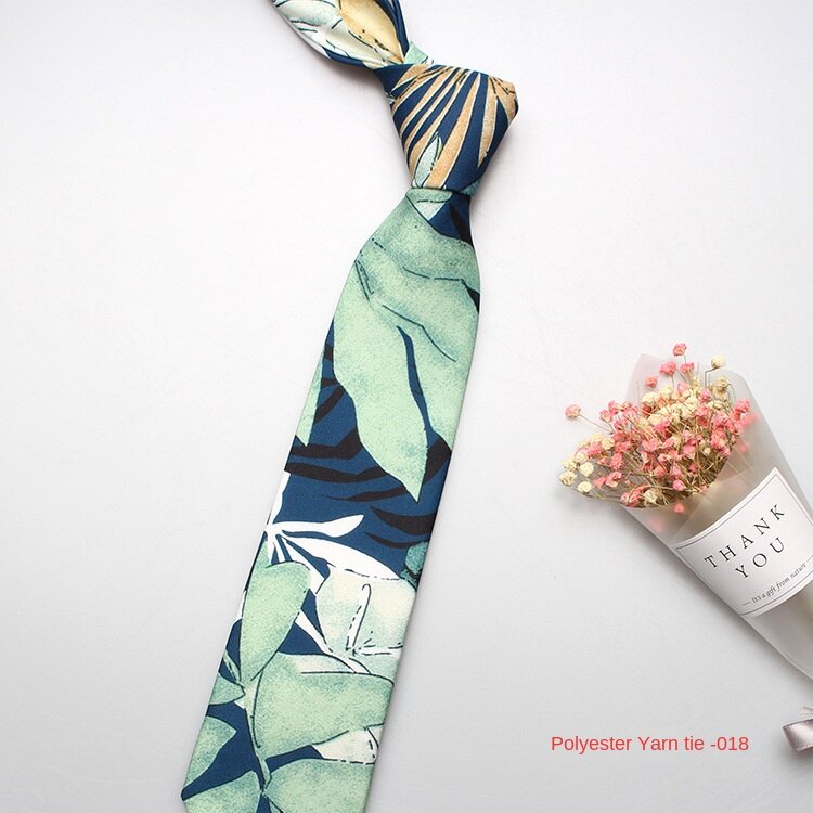 Polyester printed tie Men's and Women's Casual Tie