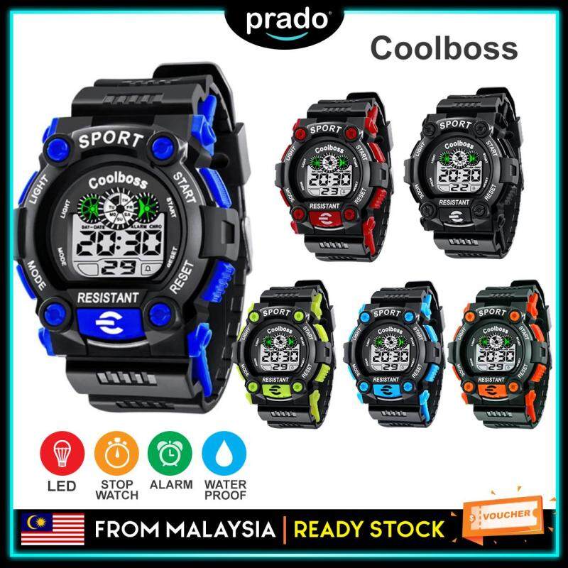 PRADO Sport Student Children Watch Kids Watches Boys Clock Child LED Digital Jam Malaysia
