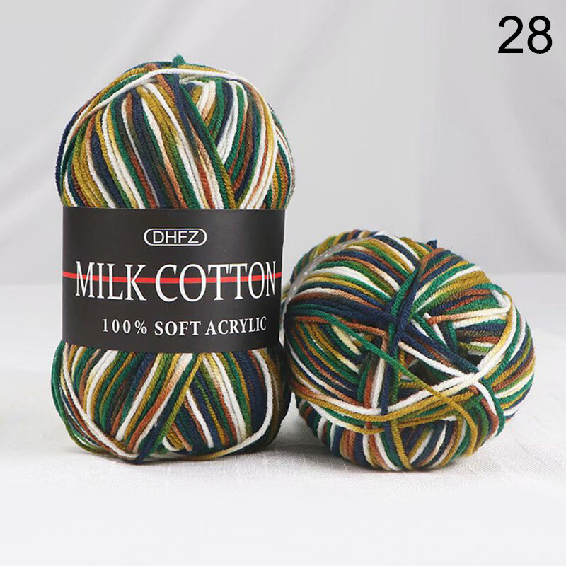 Pzcf 1Roll New Knitting Wool Yarn 50G Warm Soft Hand Crocheted Cotton Wool Yarn Crochet Knit DIY Baby Scarf