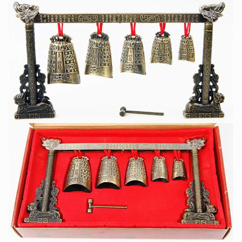 Trung Quốc Dụng Cụ Âm Nhạc Đồng Thiền Công với 7 Trang Trí Công Phu Chuông Bộ