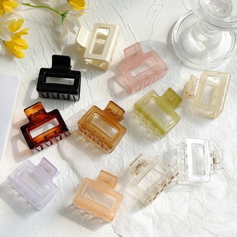 Korean Style Square Plastic Hairpin