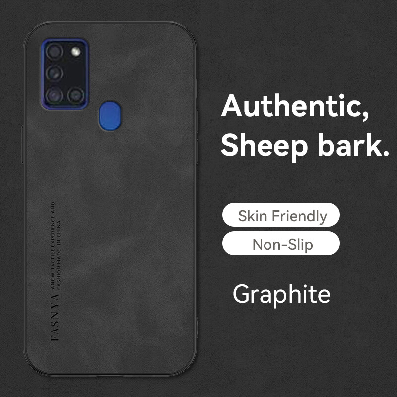 For samsung galaxy a21s case samsunga21s a21s tpu soft shockproof matte phone casing leather texture cover