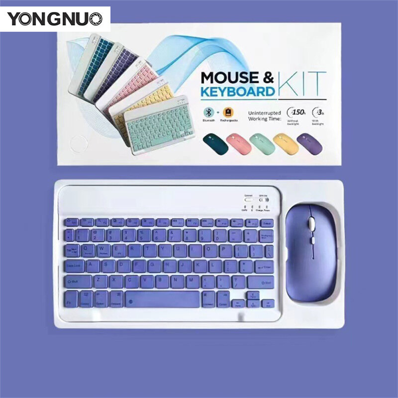 Bộ Chuột Bàn Phím Mini Không Dây Tương Thích Bluetooth Có Thể Sạc Lại Tương Thích Cho Android Ios Windows