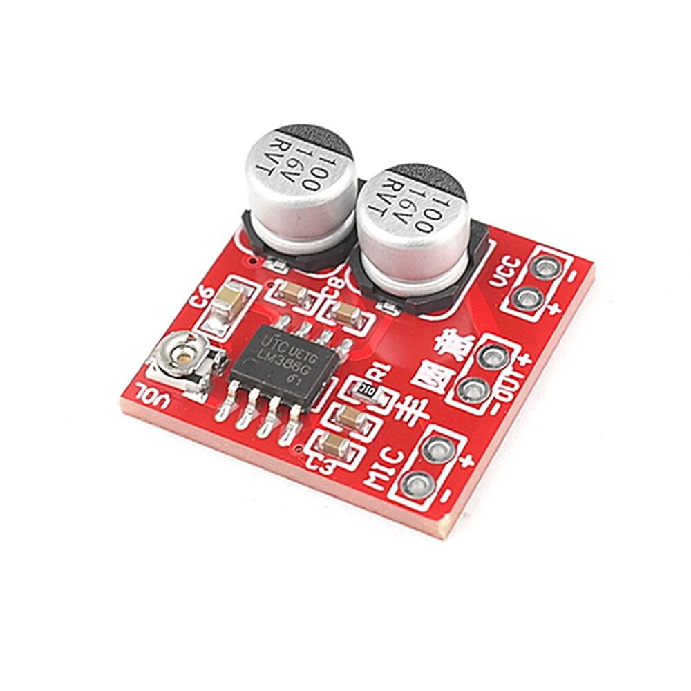 FocusAi  DC4-12V LM386 Electret Bộ Khuếch Đại Micrô Mô-đun Thu Âm Micrô Có Thể Điều Khiển Tai Nghe Và Loa Công Suất Nhỏ