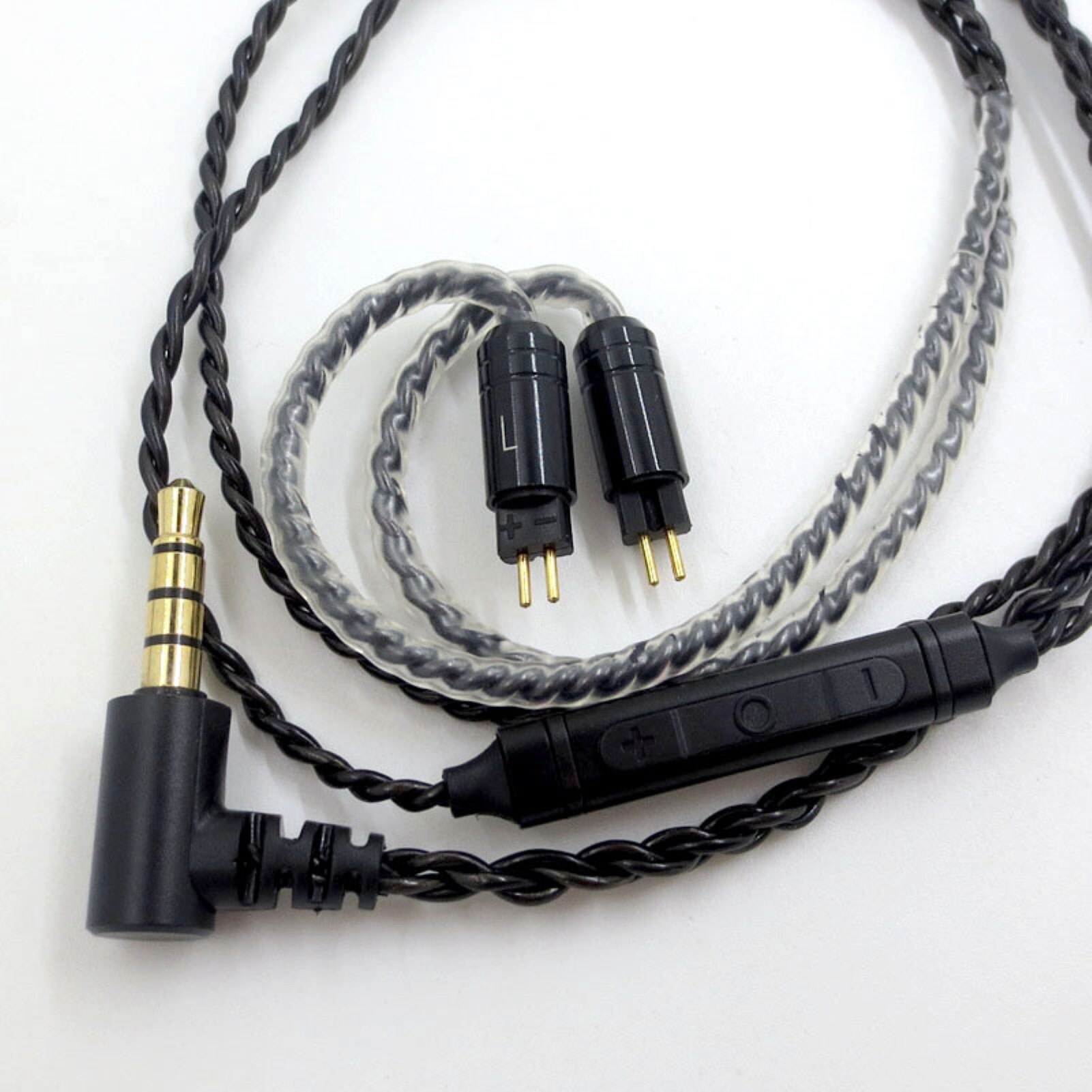 Baicai Cáp Tai Nghe Nhà Bếp Cáp Âm Thanh Tai Nghe 3.5Mm Độ Bền Cao Chuyên Nghiệp Thay Thế Bằng Mic Cho Shure SE215/Cho Sennheiser IE80S/Cho Audio-Technica A2DC/LS70/IM50/IM04 Tai Nghe Âm Thanh Rắn