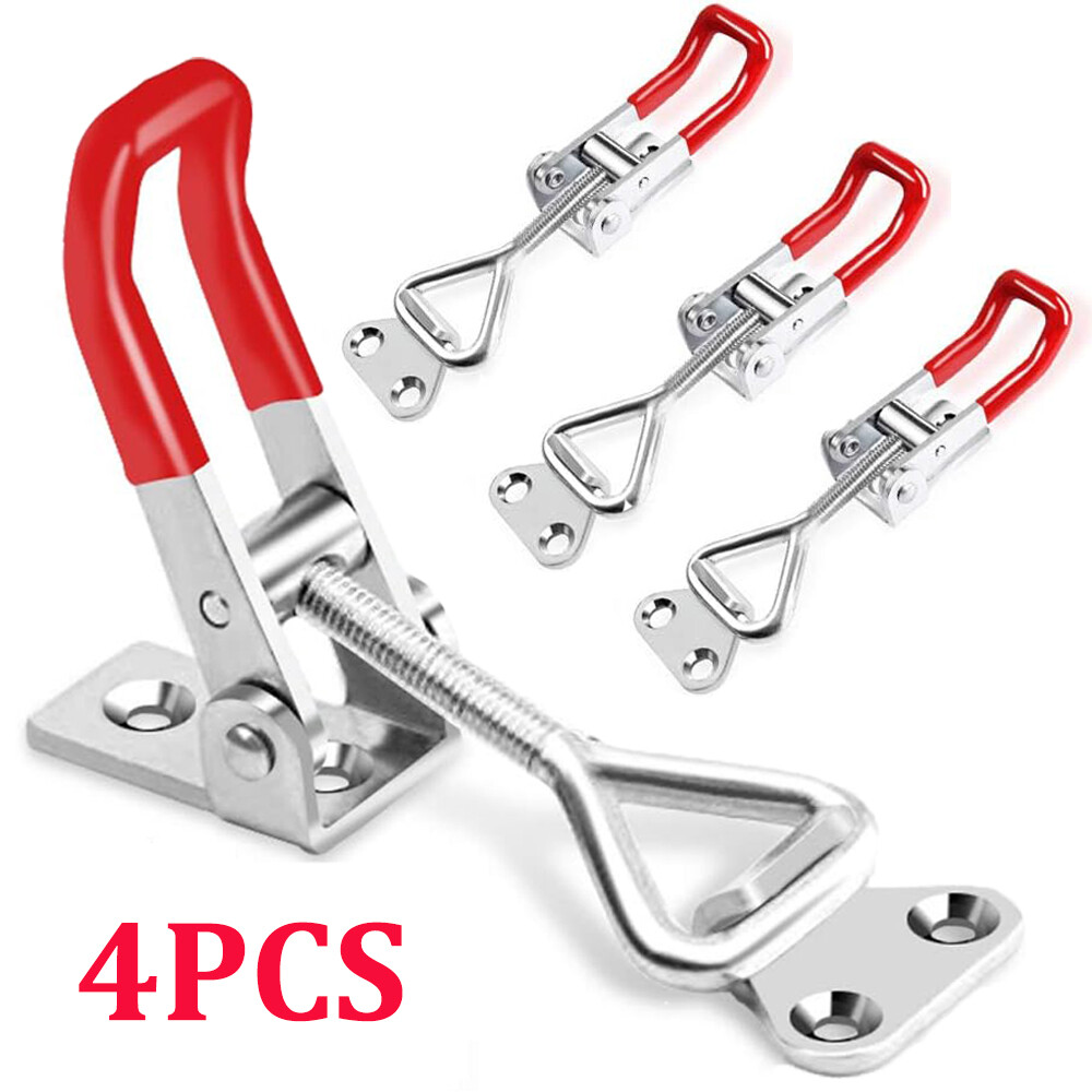 Adjustable Toggle Latch Clamp 4001, 330 Lbs 150Kg Holding Capacity Heavy Duty Quick Release Pull Latch Toggle Clamp for Tool Box Case
