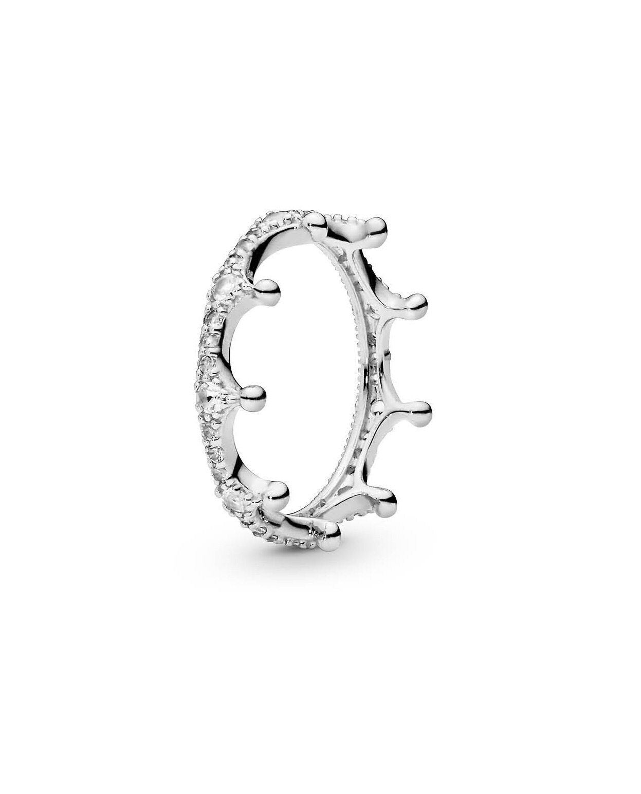 2021 Original Pandoras Clear Sparkling Crown Ring