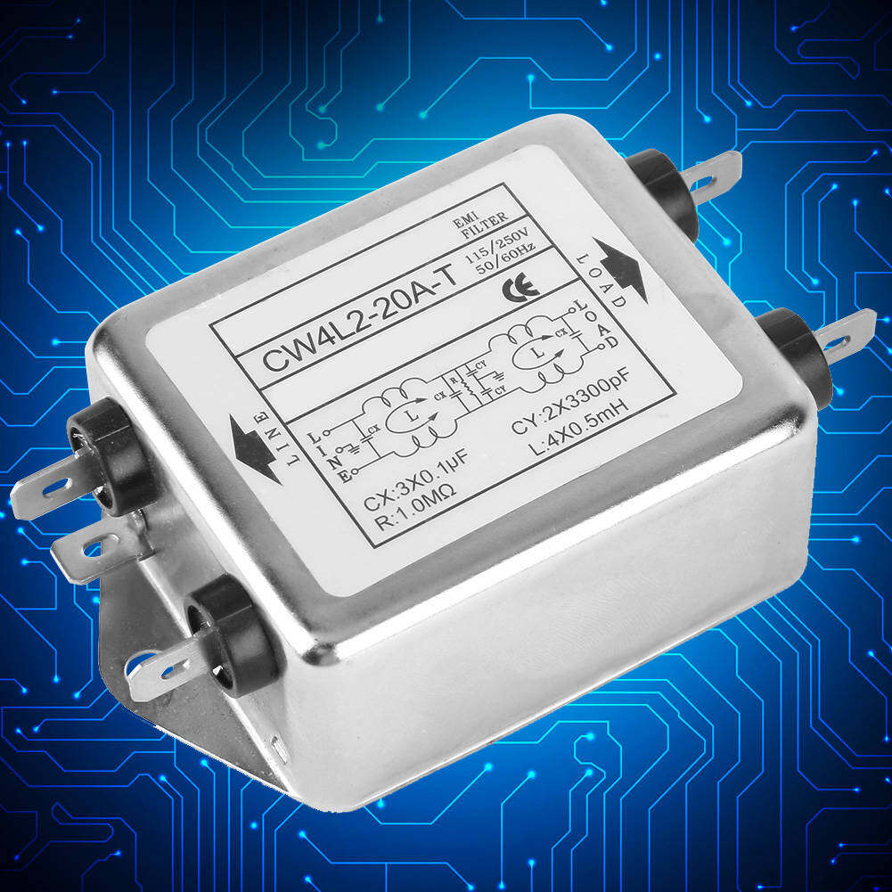 Universal 115V/250V Emi Filter Terminal Power Line Filter Power Wire Filter for Mechanical Equipment