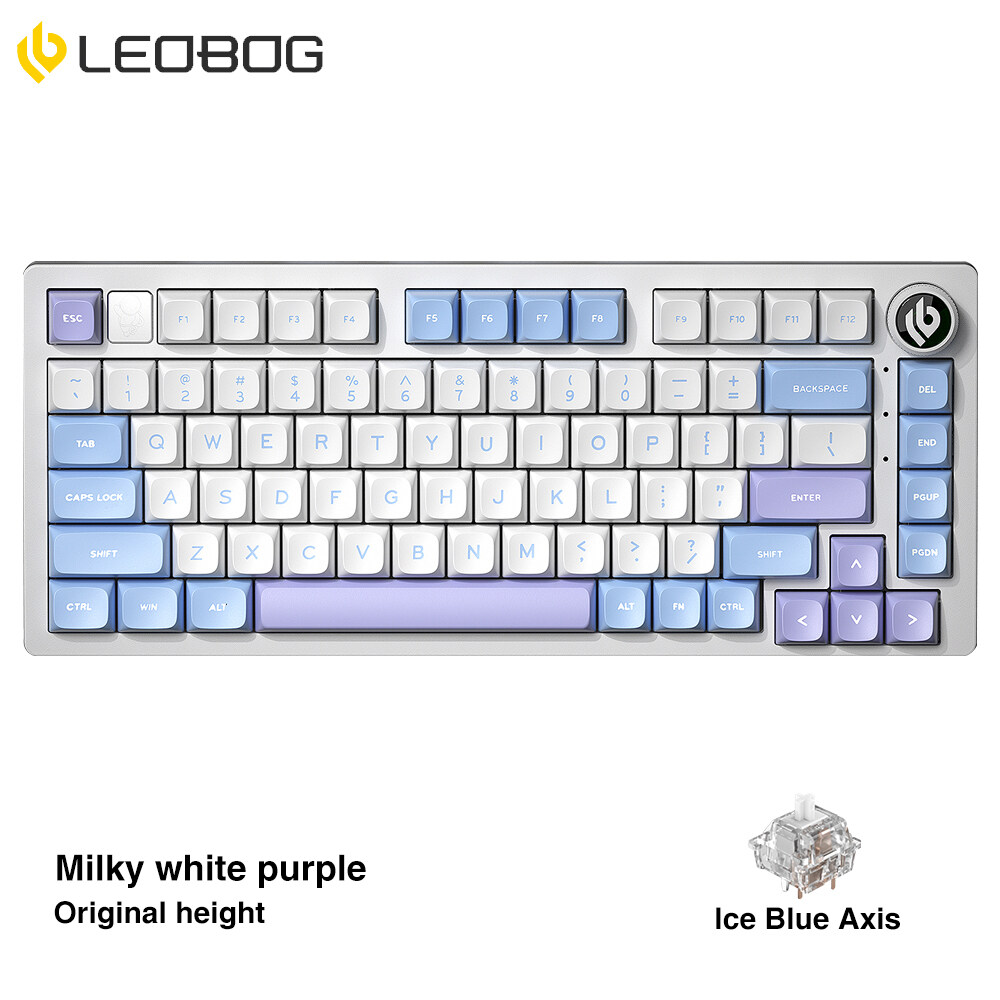 LEOBOG Hi75 81 keys wired mechanical keyboard RGB backlight hot