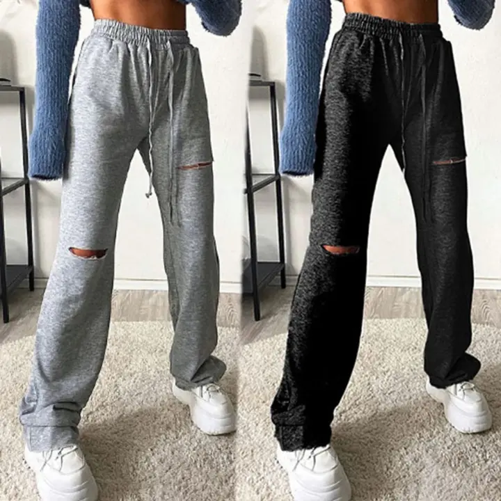 high waisted workout joggers