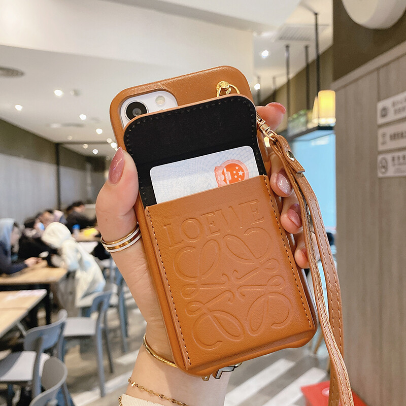 Bao Đựng Thẻ iPhone 12 Dây Đeo Ba Lô Hình Người Đưa Thư iPhone 11Pro Max Hộp Đựng Thẻ Ip8 X XR I7plus Vỏ Bảo Vệ Chống Rơi, Xs Ins12mini Ví