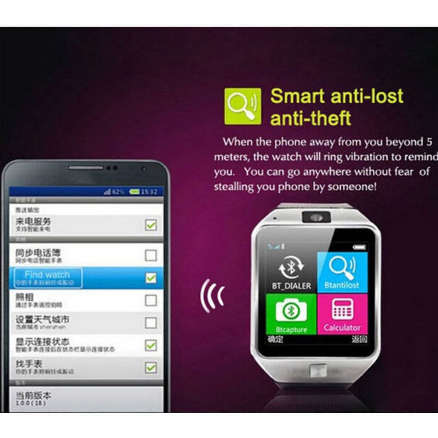 DZ09 Smart Watch Men Android Phone Bluetooth Watch Waterproof Camera Sim Card Smartwatch Call Bracelet Watch