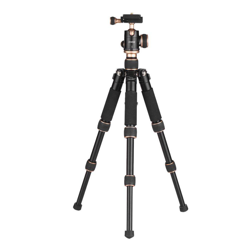 Andoer 53cm/21in Travel Portable Mini Tabletop Tripod with Ball Head Quick Release Plate for DSLR Camera Smartphone DV