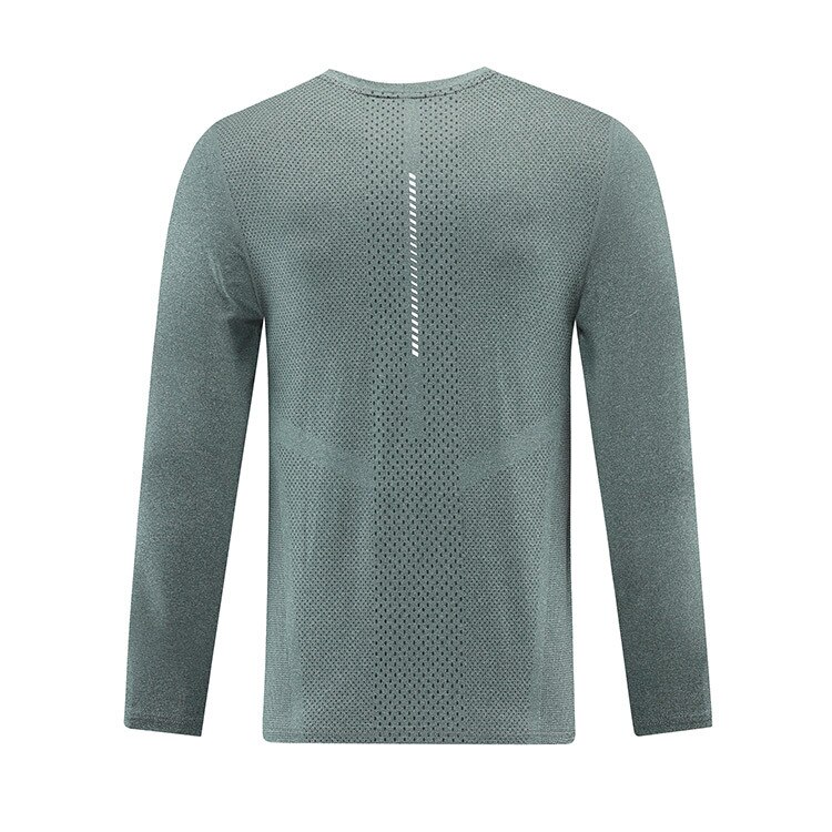 NEW Men Gym Fitness Bodybuilding Sport T-shirt Quick Dry Long Sleeve Running Shirt Compression Top T Shirt Tight