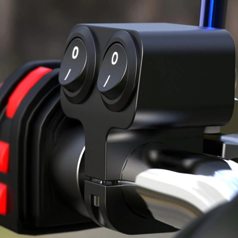 [ low price sale ] Motorcycle Handlebar Control Switch Dual Button Control Headlight Flasher Switch