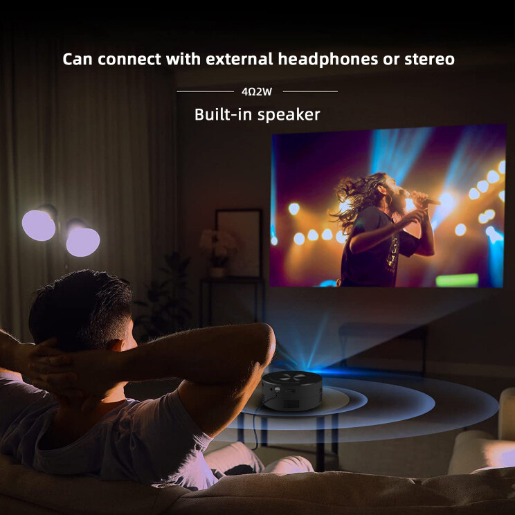 Portable home use mobile phone projection video machine