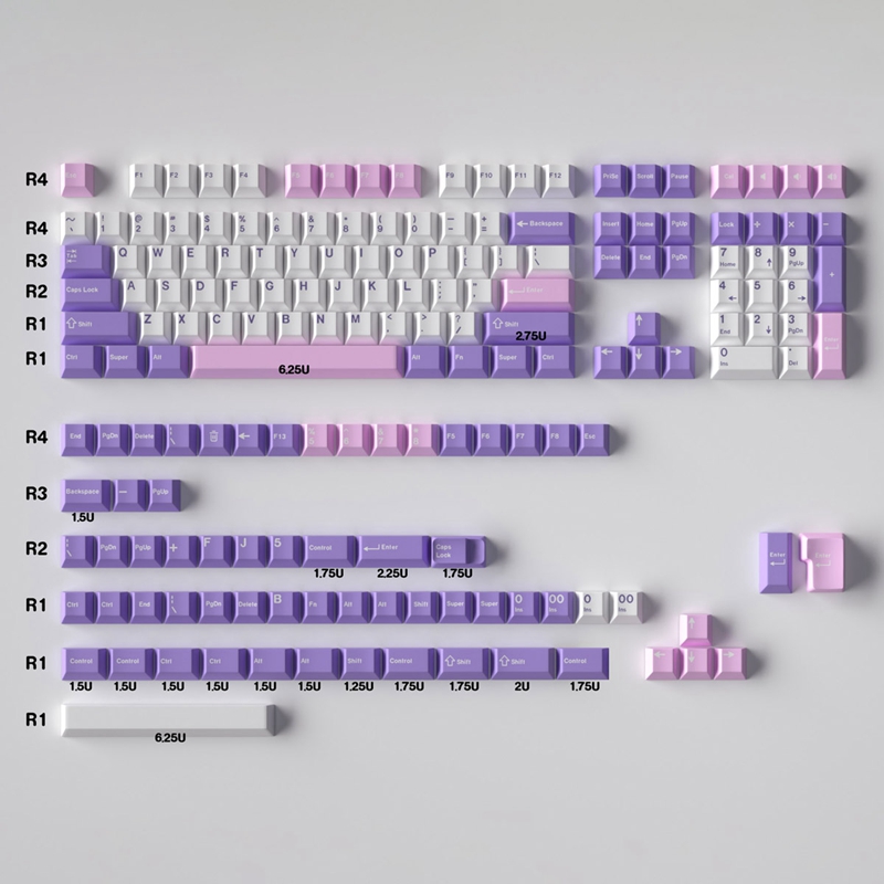 Gmk hanami keycap 171 keys cherry height pbt double shot keycaps for cherry mx switch mechanical keyboard rk61/gk61/anne pro 2