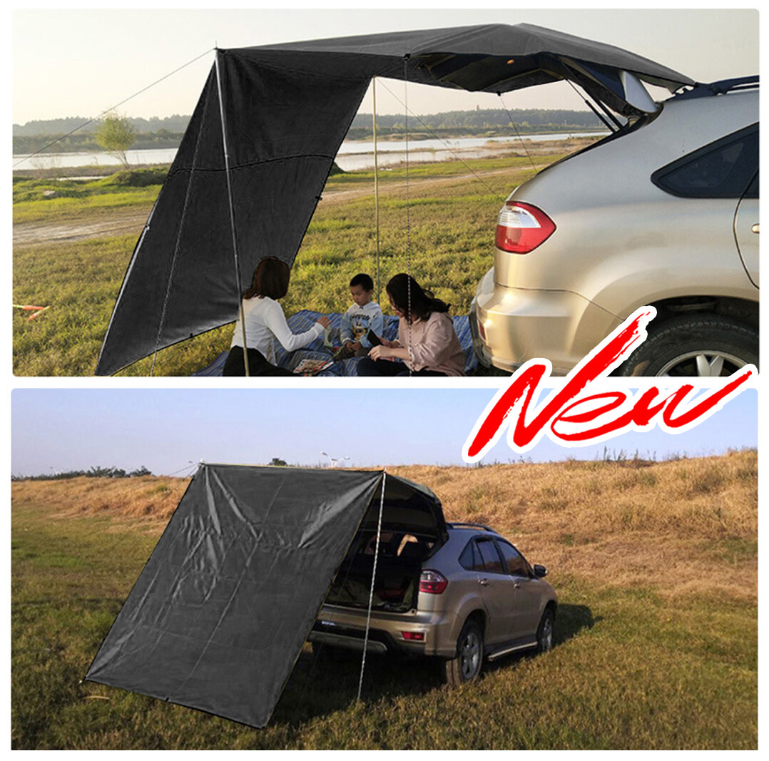 Car Outdoor Back Tent SUVs / CUVs / Minivans Self-Driving Tour Barbecue Camping Tail Extension Tent Sunshade Rainproof Car Travel Tent Trunk Tent With Anti-Mosquito Net Windproof Breathable Sun Protection Anti-UV Waterproof