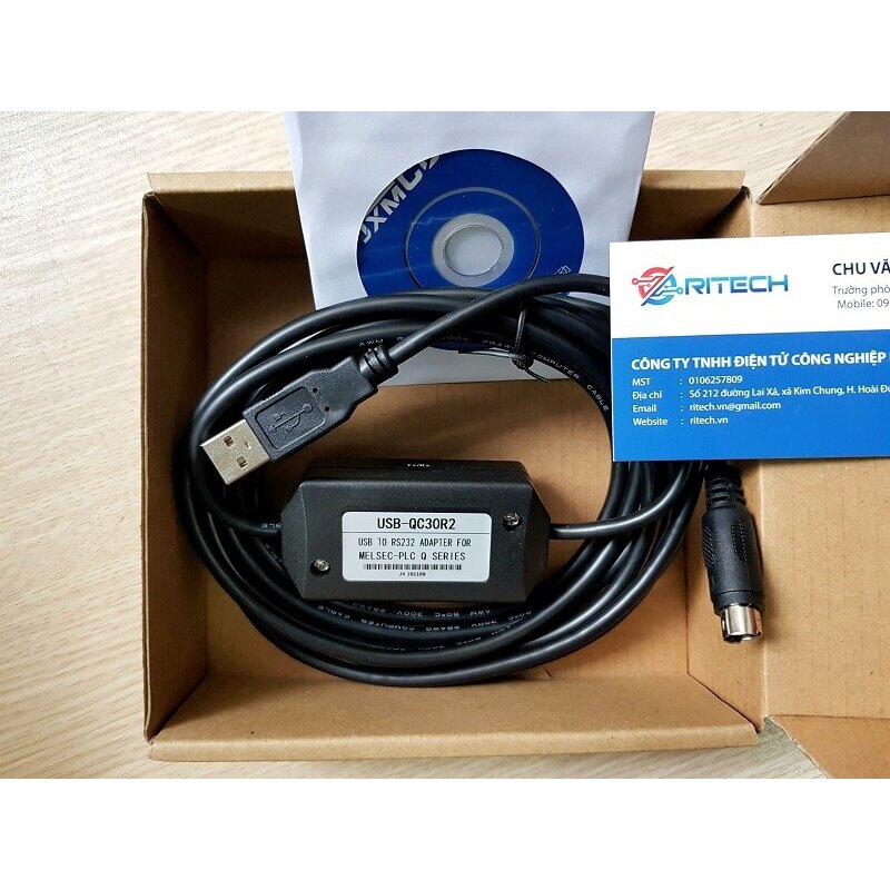 Cáp lập trình plc mitsubishi usb-qc30r2