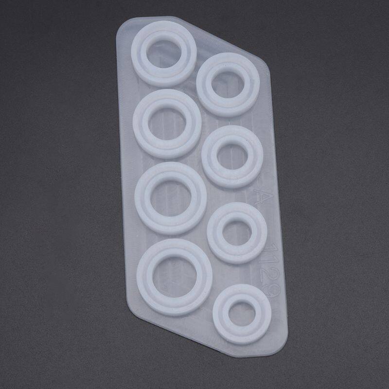 Flat Rings Mold Collection Handmade DIY Making Ring Jewelry Silicone Mold Crystal Epoxy Mould
