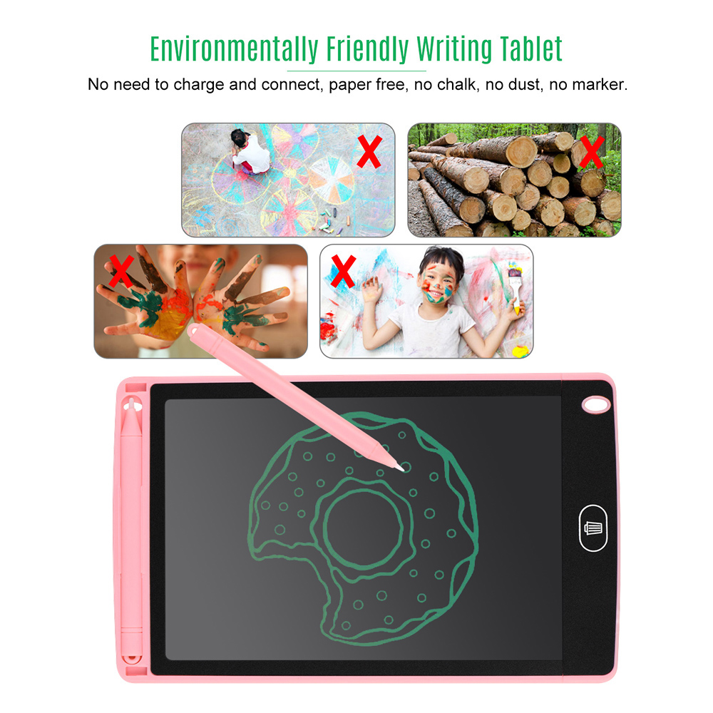 Máy Tính Bảng Viết LCD 8 Inch Cầm Tay Bảng Vẽ Điện Tử Siêu Mỏng Bảng Viết Tay Có Thể Tái Sử Dụng Kèm Bút Stylus Nút Xóa Quà Tặng Cho Trẻ Em Học Sinh Người Lớn Tại Nhà Văn Phòng Trường Học Du Lịch