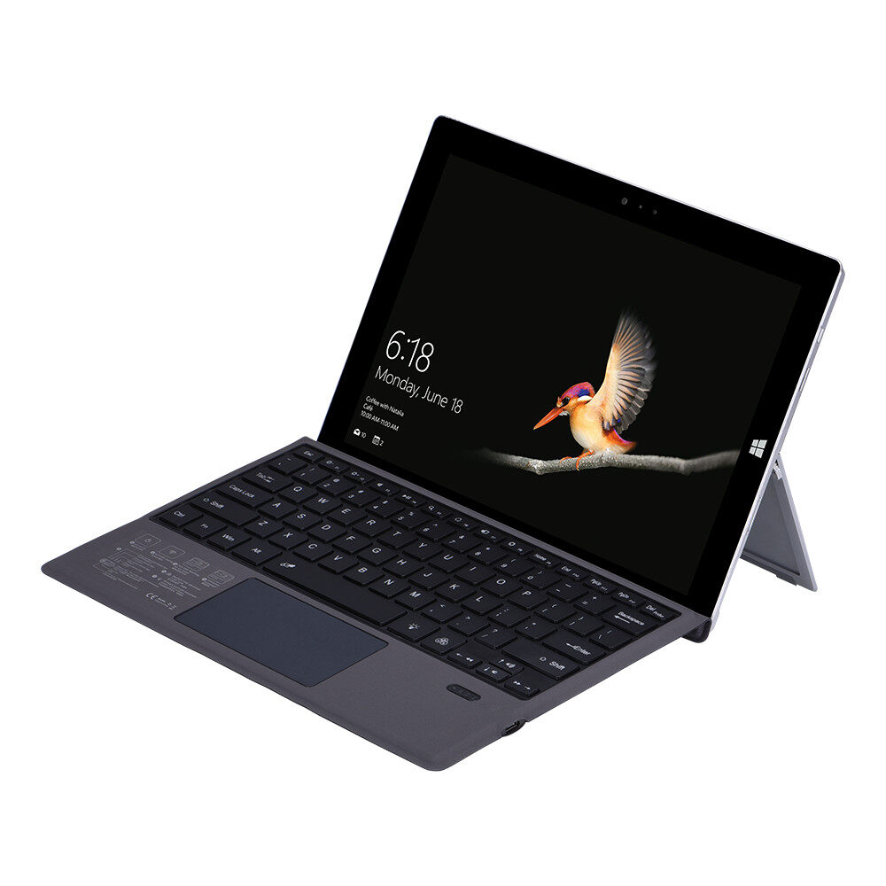 Cho Microsoft Surface Pro 3 4 5 6 7 máy tính bảng xách tay Bàn phím Bluetooth không dây với đèn nền Touchpad