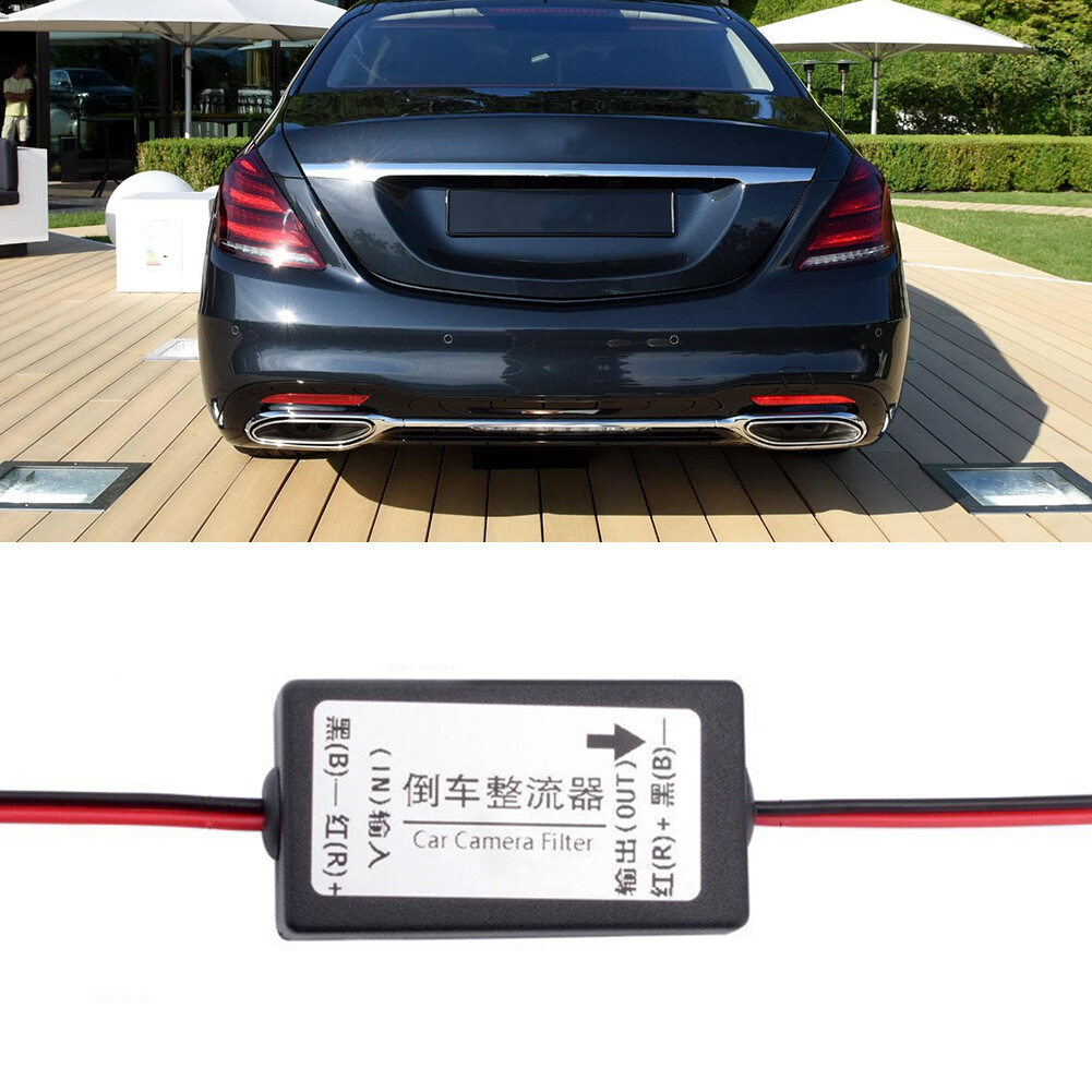 Rơ Le Nguồn DC 12V, Bộ Lọc Tụ Điện CHỈNH LƯU Dành Cho Camera Dự Phòng Đỗ Xe Ô Tô