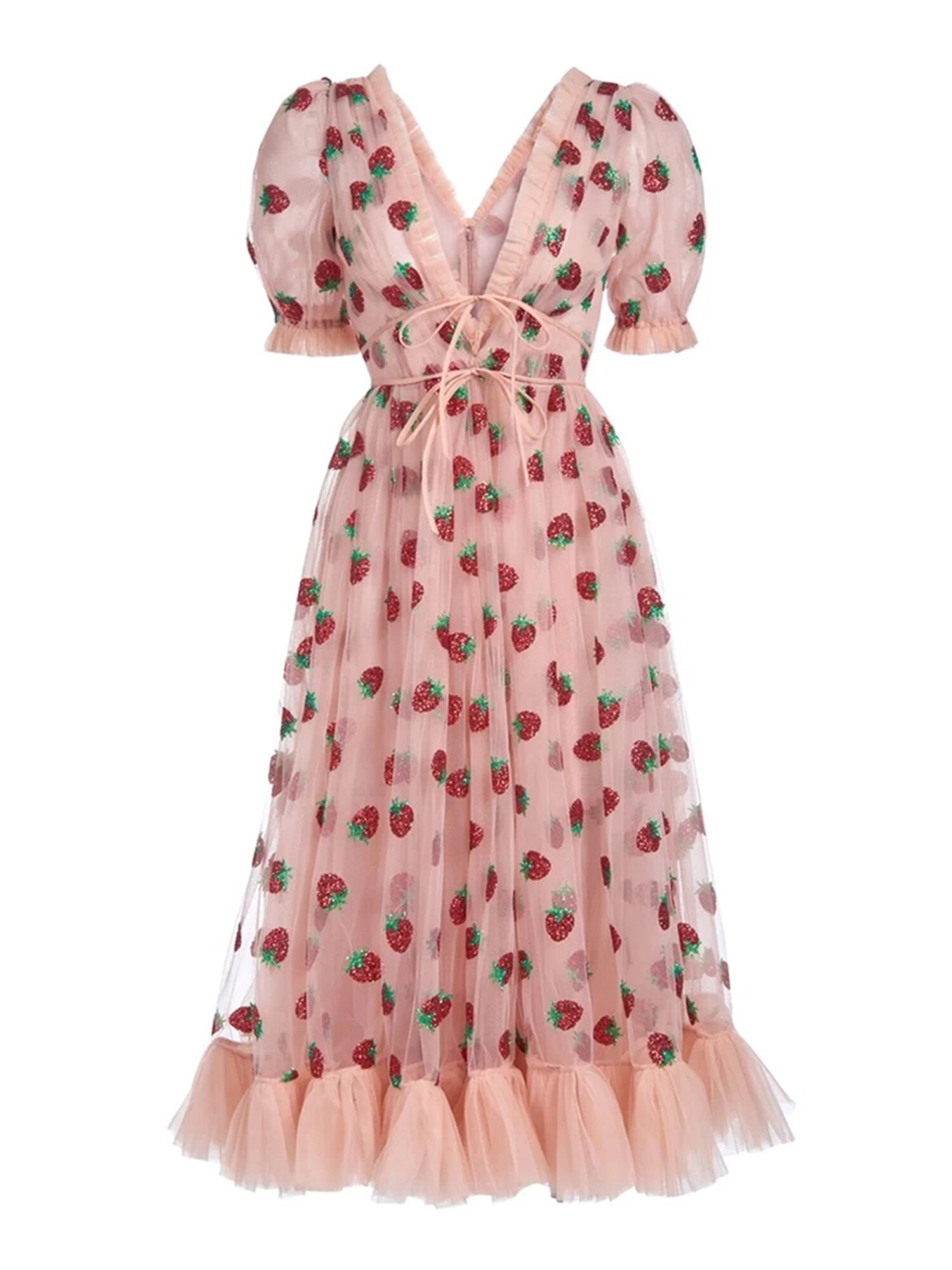 strawberry dress womens