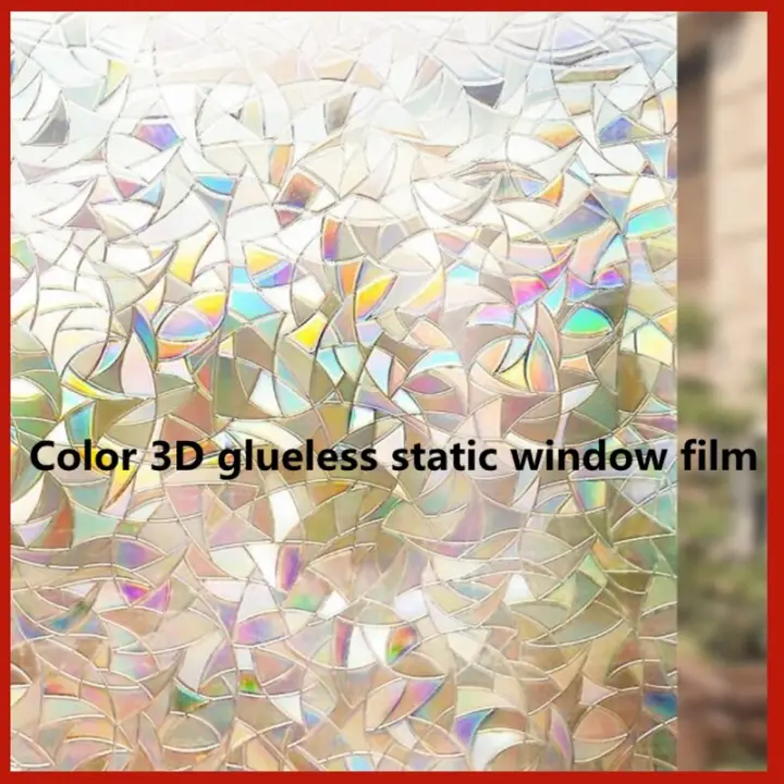 Tinted 3d No Glue Static Window Film Privacy Window Rainbow Films For Stained Glass Self Adhesive Film Glass Window Sticker Htv Lazada Ph