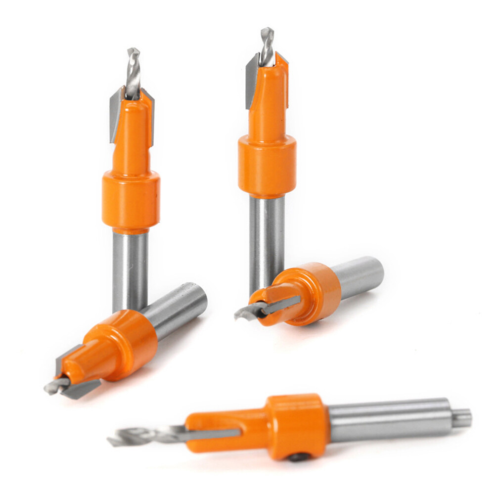 8mm Durable Alloy Carbon Steel Woodworking Countersunk Screw Step Drill Tool