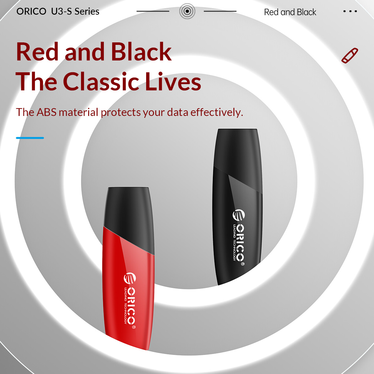 Music USB Stick ORICO USB Flash Drive Pen Drive 64GB/128GB/256GB USB 3.0 Chất Liệu ABS Flash USB Stick Cho Máy Tính TV Âm Thanh Xe Hơi (U3-S)