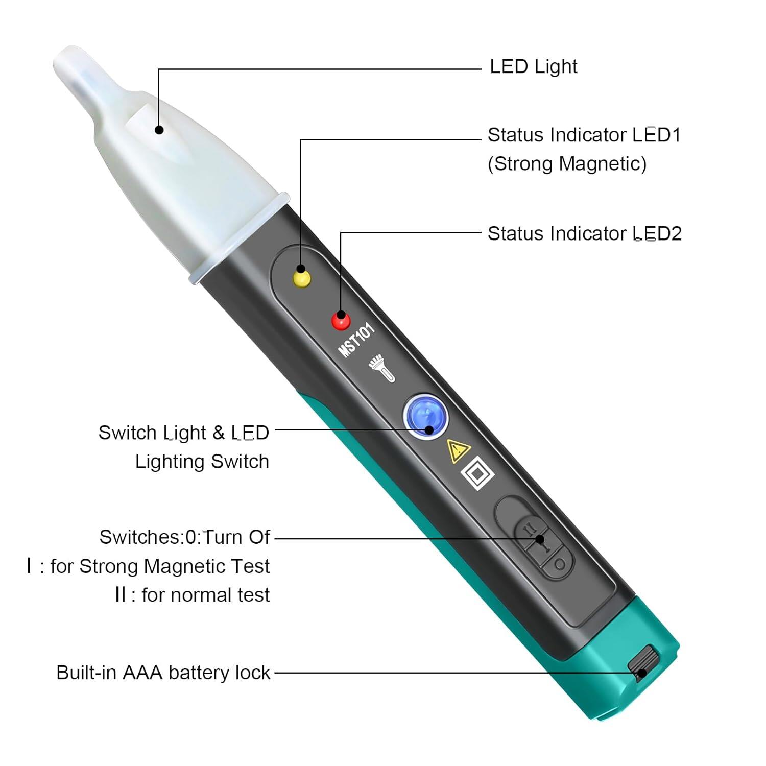 Automotive Electric-Magnetic Faults Indicator Testing Pen Car Ignition System Diagnostic Tool Car Fault Detector Buzzer