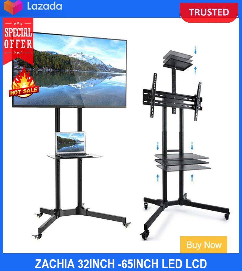 Zachia 32inch 65inch LED Lcd Plasma Tv Universal Cart Trolley Tv Stand