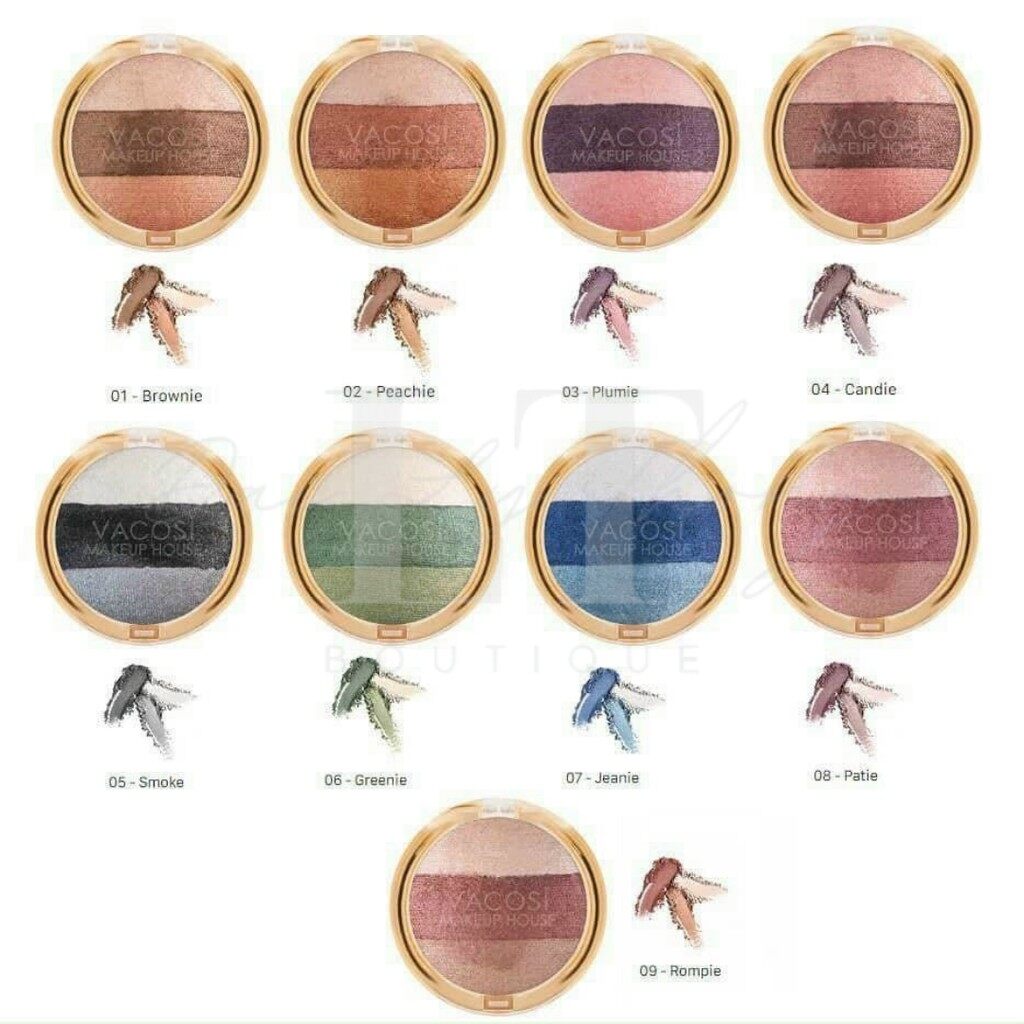 Phấn mắt VACOSI TRIO EYESHADOW 3 màu