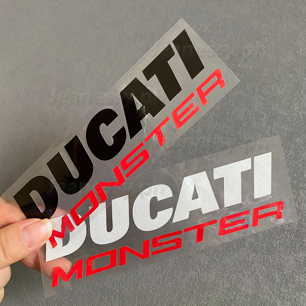 Đối Với DUCATI Motorcycle Waterfool Dán Phản Quang 1 Cặp (Đen-Đỏ)