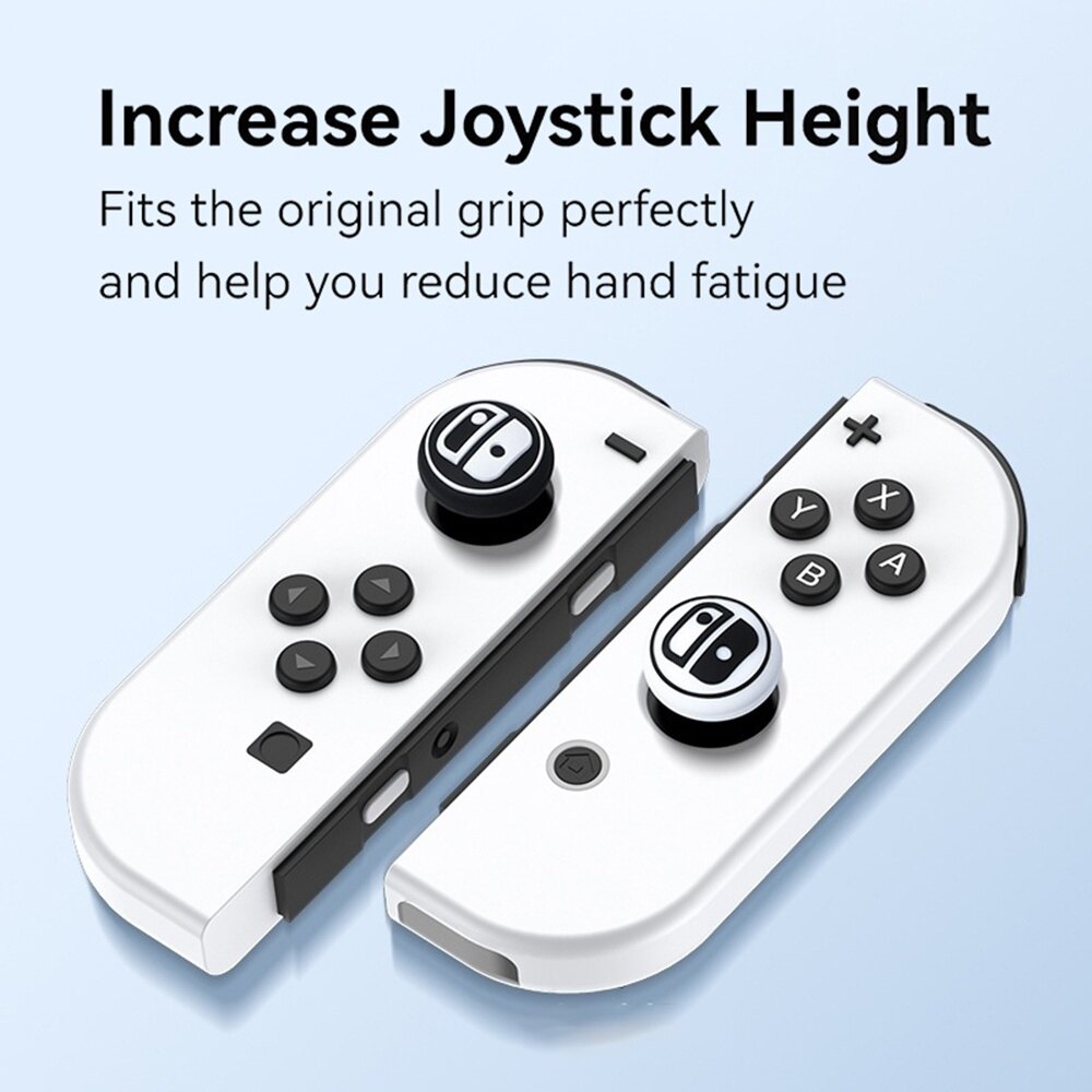 Nắp Tay Nắm Ngón Cái Vỏ Bảo Vệ Mềm Bằng Silicon Vỏ Bọc Tay Cầm Điều Khiển Cho Nintendo Switch Oled JoyCon NS Lite