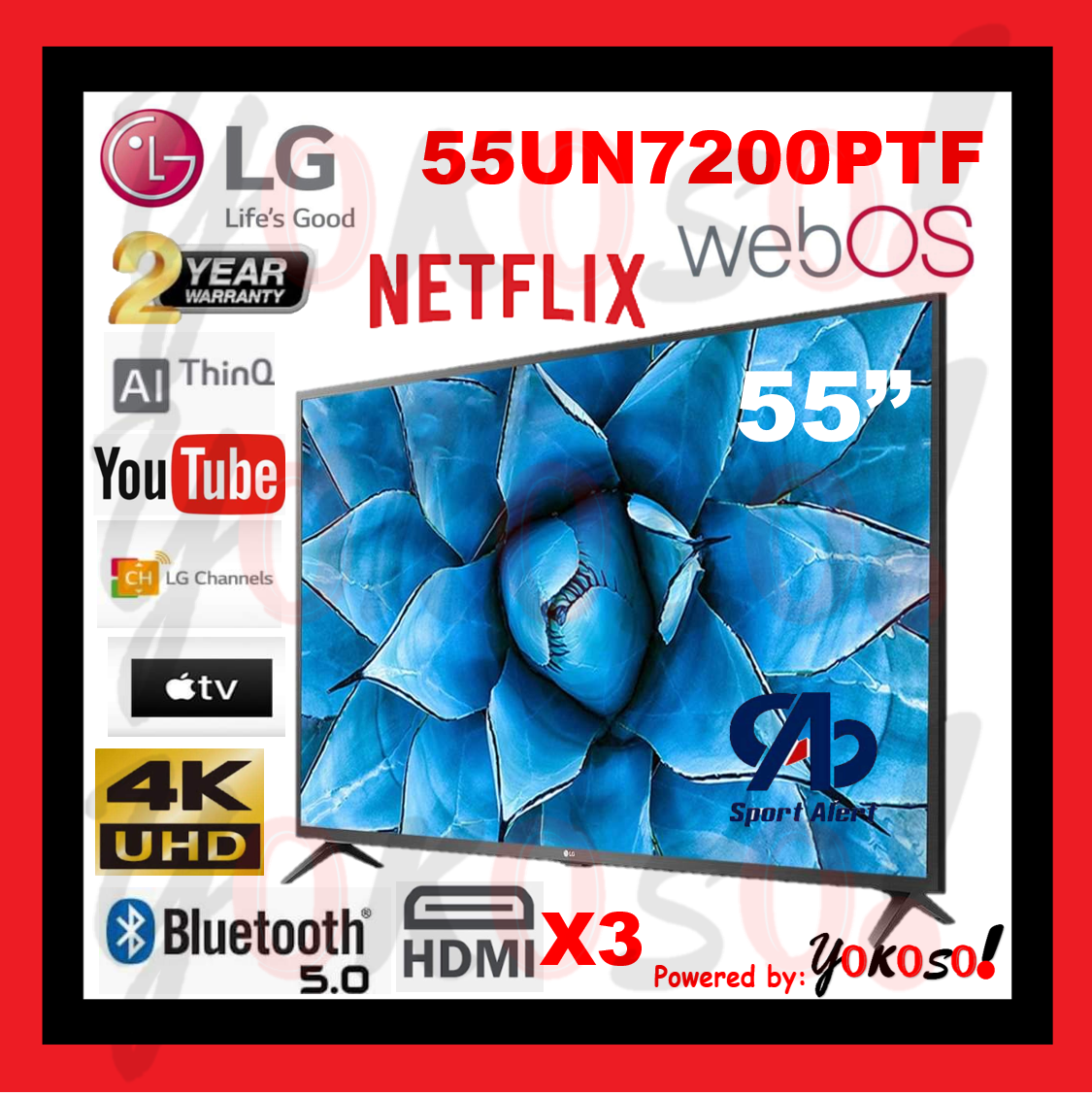 2020 New Model Lg 55un7200ptf Un72 Series 55 Active Hdr Smart Uhd Tv With Ai Thinq 55un7200 Lazada