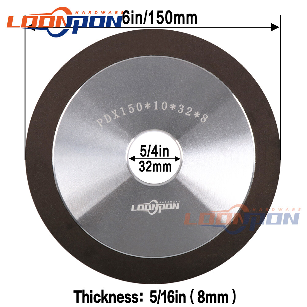 LOONPON 125mm/150mm Diamond Black Sand Grinding Wheel Sharpen Grinding