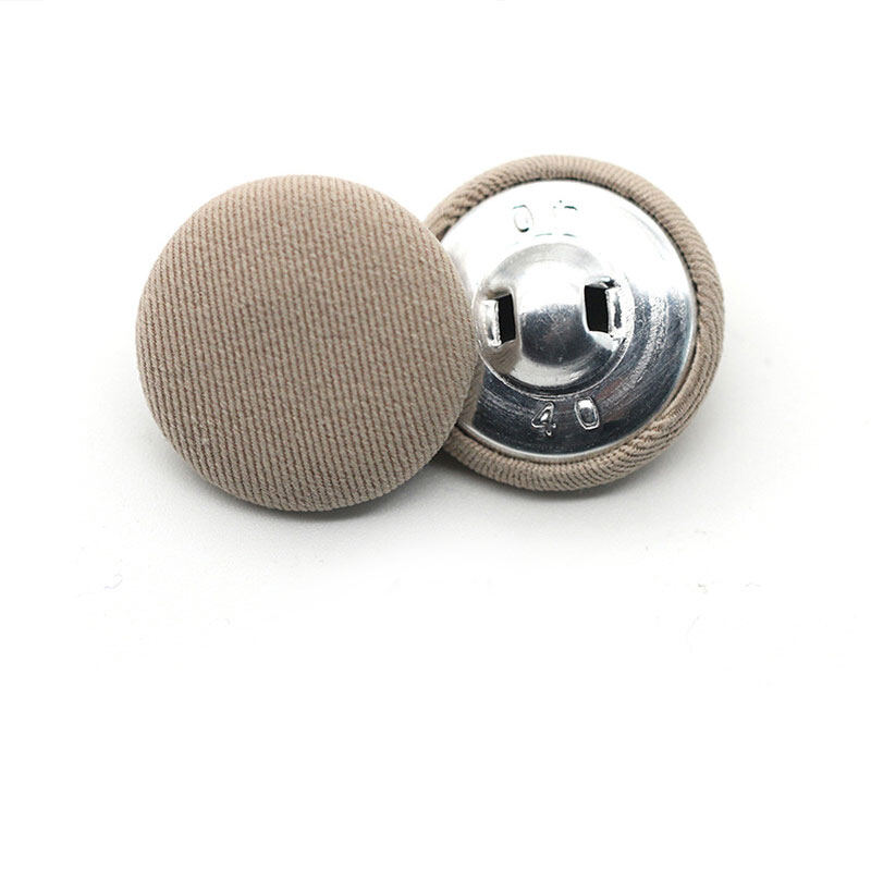 10Pcs Sewing Accessories Cloth Buttons Decorative Metal Buttons Fabric Covered Round Dress Shirt Clothing Diy