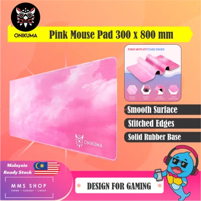 Onikuma Pink Mouse Pad 300 x 800 mm Mousepad 30x80cm 30 x 80 cm 300x800mm