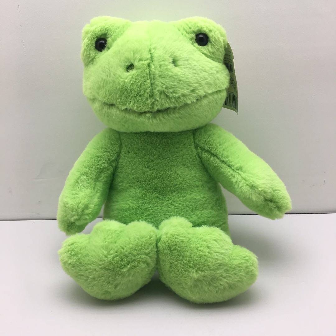 40Cm Green Frog Plush Toy Build A Bear Soft Stuffed Doll Smile Frog Plushie Doll Toy Jellycats High-Grade Ks Gift Room Decor