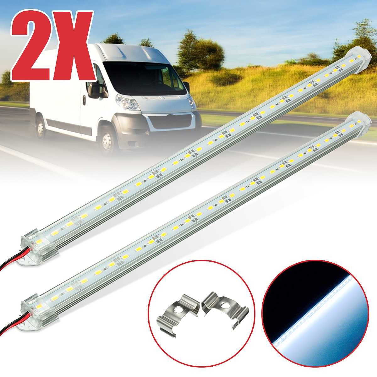 12V 40cm Car LED SMD Interior Light Strip Bar Lamp Van Caravan Truck Trailer 