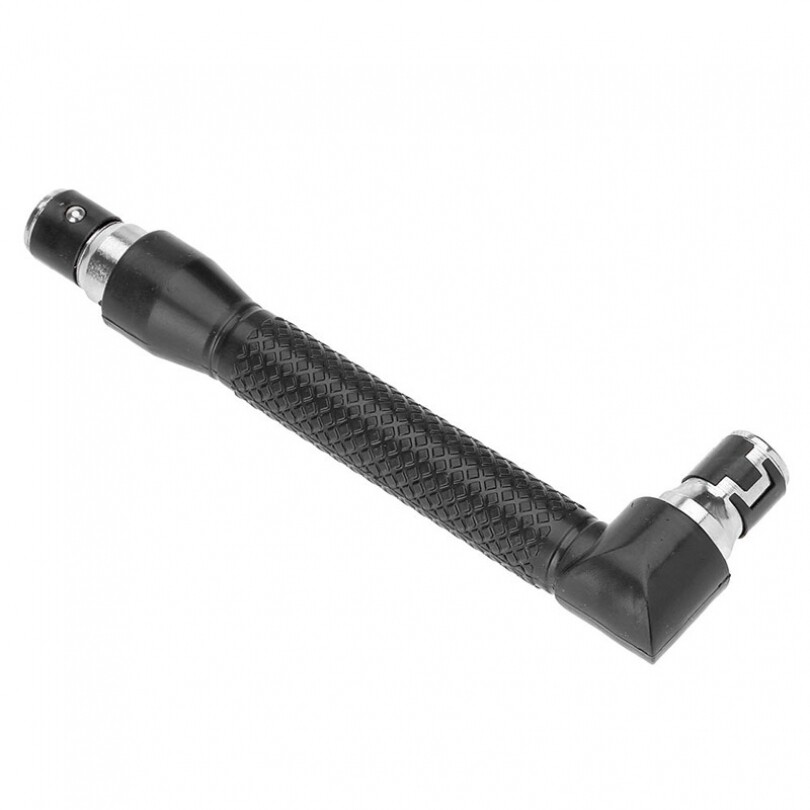 1/4 Inch Hex Socket Two Way L Shape Screwdriver Bit Double Head Hand Ratchet Wrench Tools for Connect 6.35mm Sockets or Screwdriver Bit