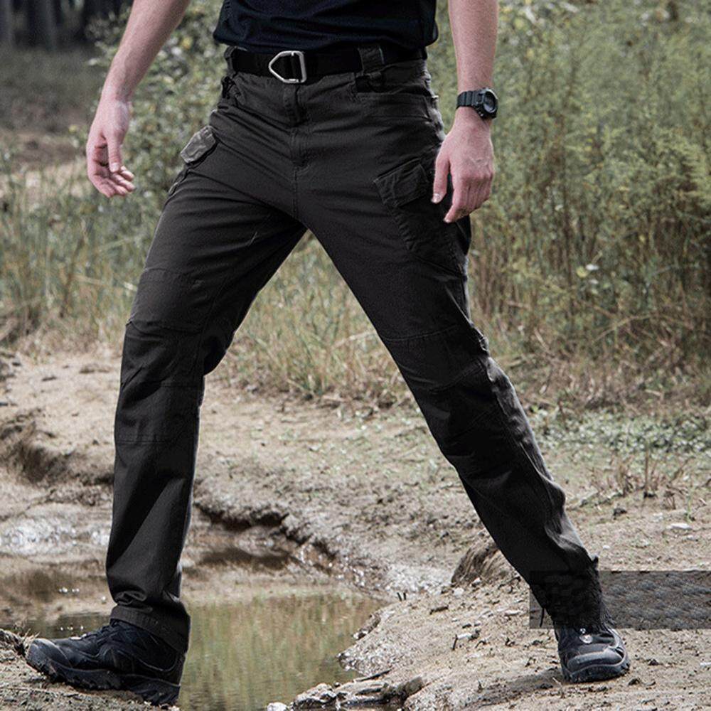 Men Tactical Pants Combat Quick Dry Lightweight Waterproof Cargo Casual Trousers