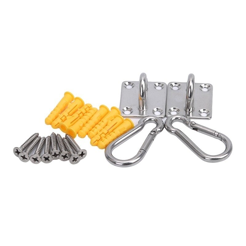 2 Bộ Móc Treo Trần Treo Tường Hình Chữ U Móc Võng Đa Năng Chịu Lực Cao Bằng Thép Không Gỉ Đế Kim Loại