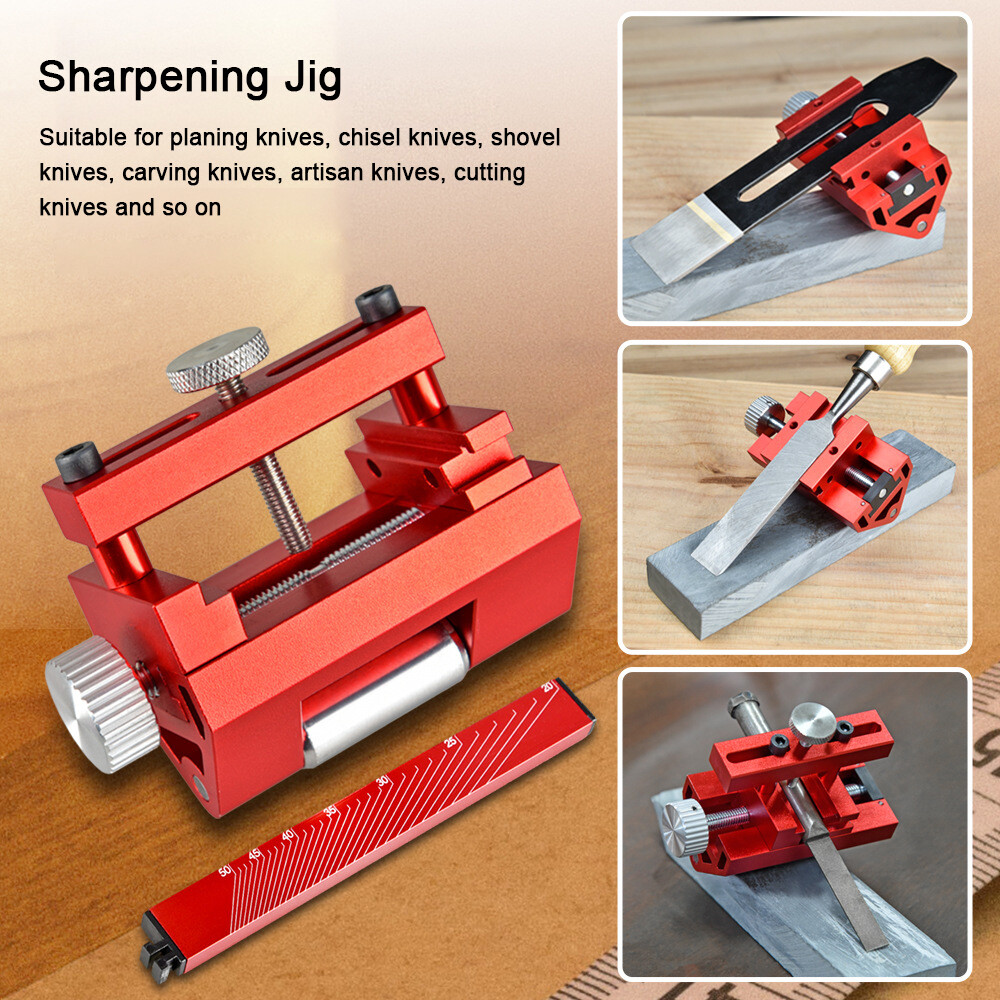 KKmoon Angle Adjustable Sharpener Woodworking Tool Sharpening Jig Clamping Adjustment Inclined Edges Wood Chisel Fixing Bracket