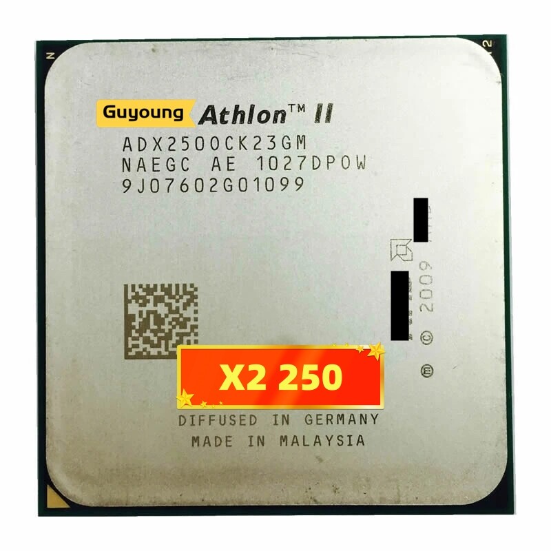 Athlon ii x2 250 x250 3 ghz dual-core cpu processor adx250ock23gq adx250ock23gm socket am3