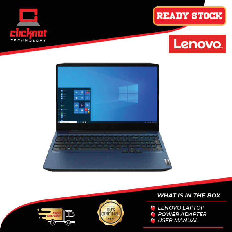 LENOVO IDEAPAD GAMING 3 15IMH05 81Y400VKMJ I5-10300H, 8GB, 512GB SSD, GTX1650 4GB, 15.6 FHD, BLUE-W10 Malaysia