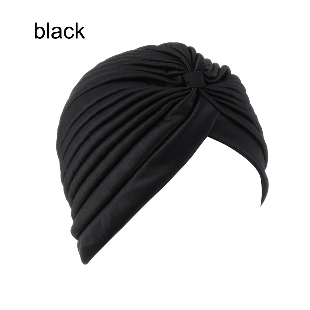 1 pc Women Stretchy Turban Muslim Hat New Style Head Wrap Ladies Head Cover Hat Bandana Scarf Hair Loss Chemo Cap