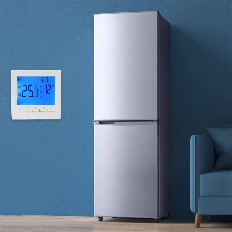 Adjustable Floor Heating Thermostat Smart Heating Controller Temperature Control Panel with LCD Screen Display Durable